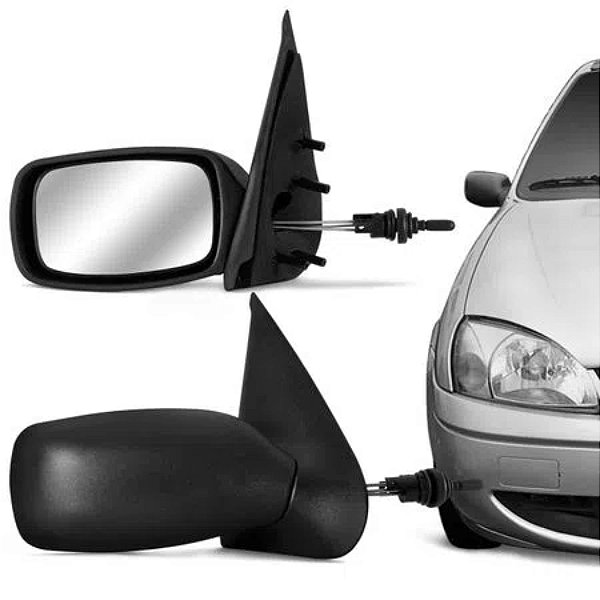 Retrovisor externo do fiesta de 1996 a 2001 com controle lado direito cod 13181 212906