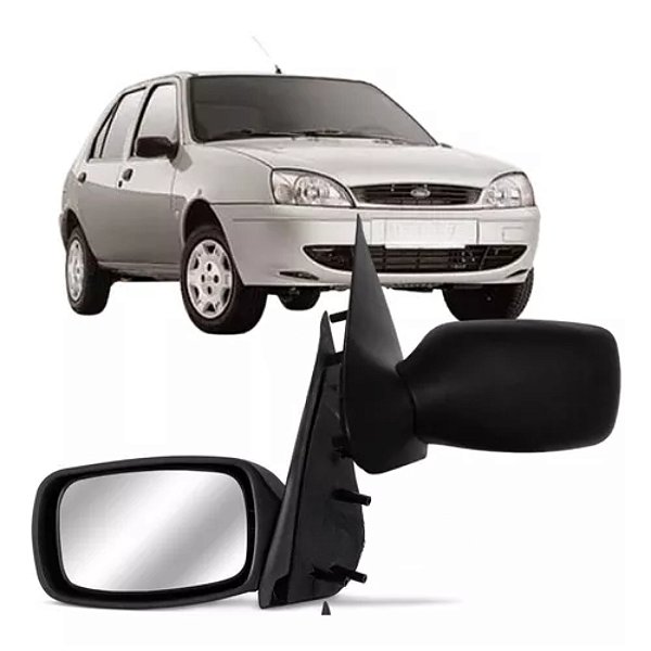 Retrovisor externo fiesta 1996 a 2001 fixo lado esquerdo cod rx3337