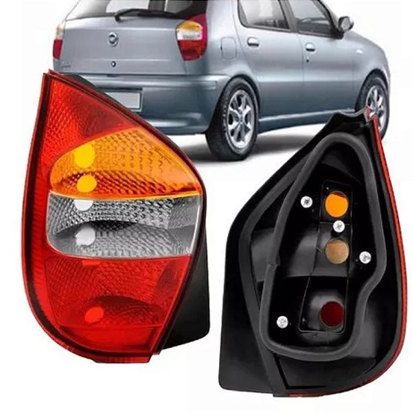 Lanterna traseira fiat palio 2001 a 2003 fire 2003 a 2008 lado esquerdo tricolor cod 351740