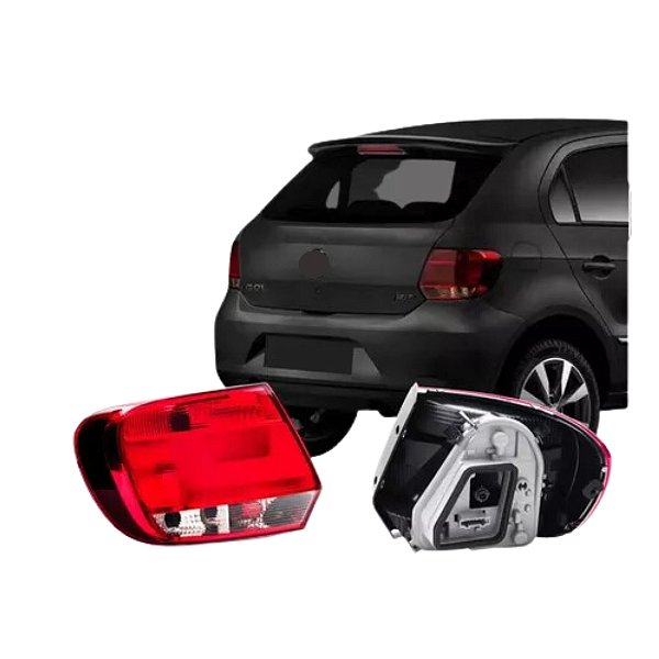 Lanterna traseira do gol g6 volkswagen 2012 em diante lado esquerdo fume com luz de neblina cod 107731