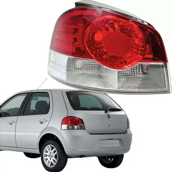 Lanterna traseira do palio fiat de 2008 em diante lado esquerdo bicolor cod mg01516l 029995