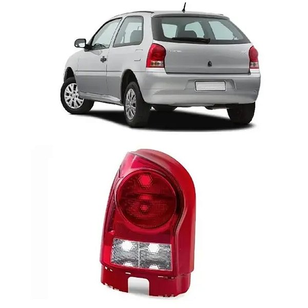 Lanterna traseira gol giv volkswagen lado esquerdo ré cristal cod 7069acr 505657