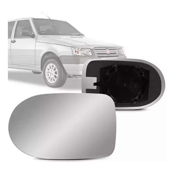 Lente retrovisor com base uno economy mile fiat 2011 em diante lado direito blawer cod 7128