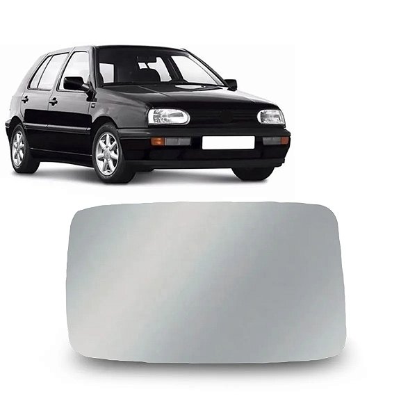 Lente retrovisor golf volkswagen 1995 a 1998 lado esquerdo sem base metalizado blawer cod 106e
