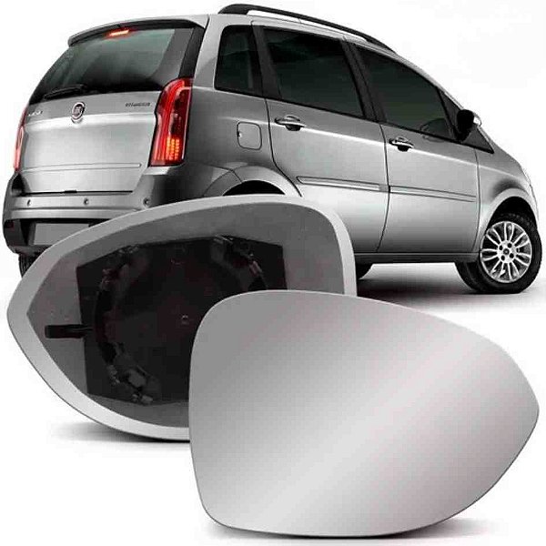 Lente retrovisor idea fiat 2011 em diante lado direito com base e vidro metalizado blawer cod 97136