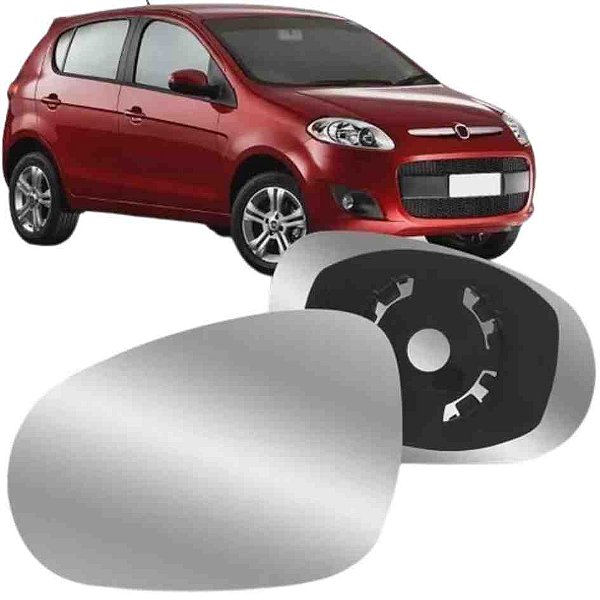 Lente retrovisor palio fiat 2012 em diante lado direito com base metalizado blawer cod 97132