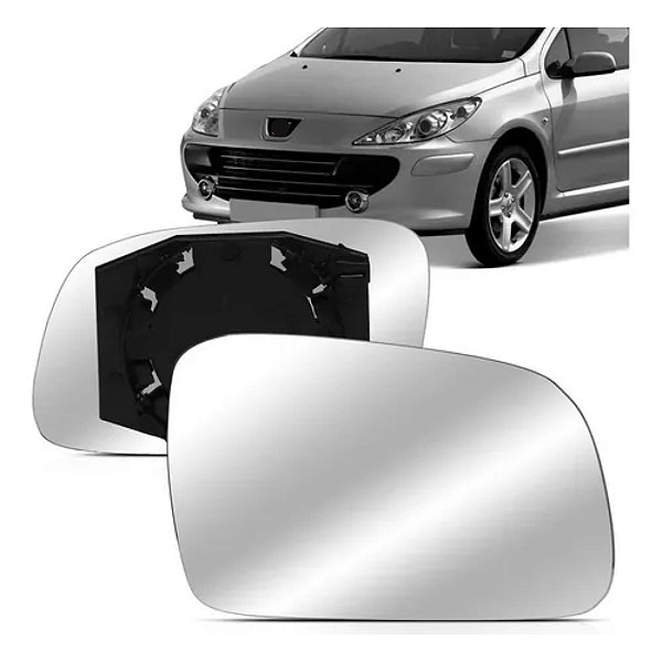 Lente retrovisor peugeot 307 com base lado direito blawer cod 97524