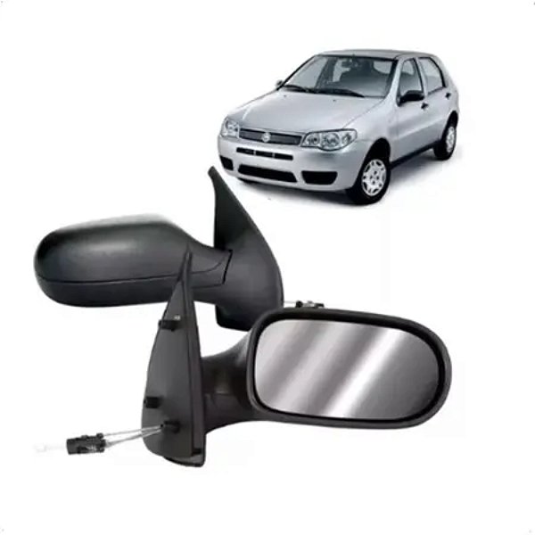 Retrovisor do palio weekend e siena fiat de 2004 a 2007 externo do lado direito de 4 portas com controle cod rtne78cr