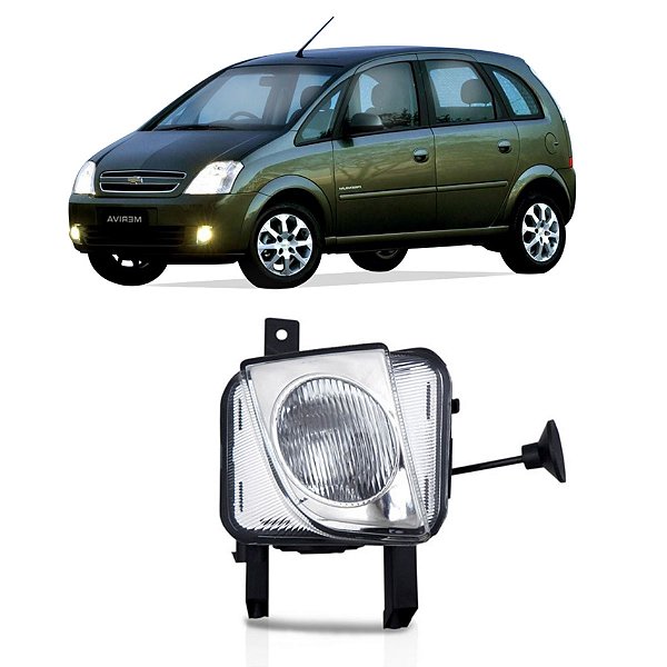Farol de milha da meriva chevrolet de 2003 a 2011 lado esquerdo cod msl040302l 826194