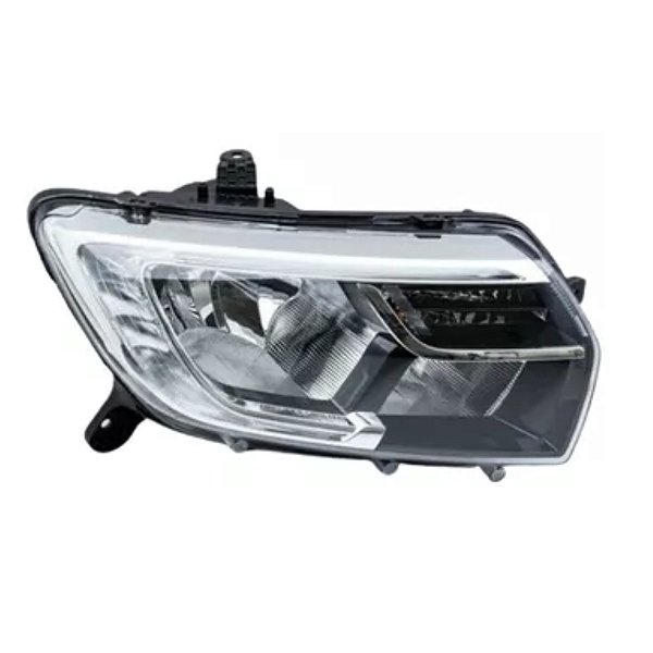 Farol manual do sandero renault de 2020 a 2024 do lado direito com led e soquete cod 32024