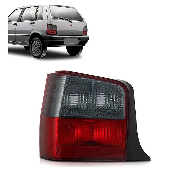 Lanterna traseira do uno fiat de 2004 a 2016 lado esquerdo fume  cod 35219 454816 7899798902312
