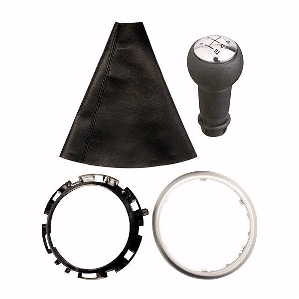 Coifa de câmbio do c3 citroen de 2004 a 2012 aro prata com bola cromada cod 800805a 1036777