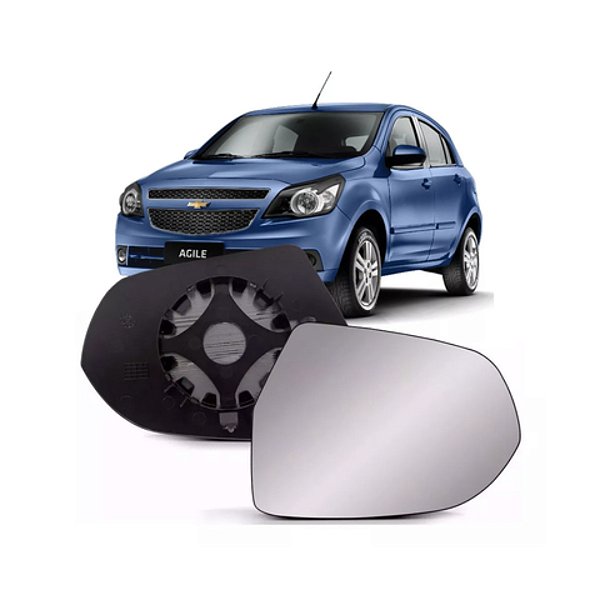 Lente retrovisor agile chevrolet de lado direito de modelo metálico cod rgsm78 978429