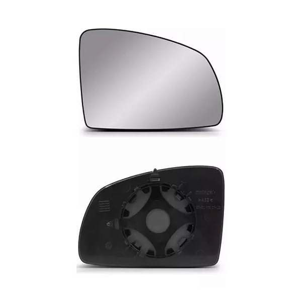 Lente retrovisor do meriva chevrolet de 2002 a 2012 lado esquerdo com base cod eb175