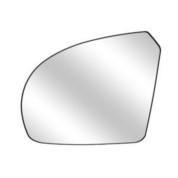 Lente retrovisor fiesta ford de 2003 a 2014 lado esquerdo de cor prata cod 313e 967790