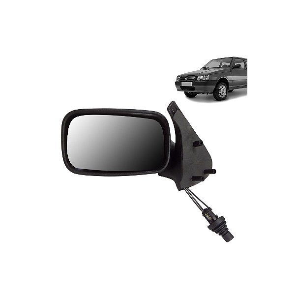 Espelho de retrovisor do uno fire fiat de 2001 a 2005 2 portas com controle remoto lado esquerdo cod 445819 rx4417