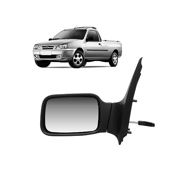 Espelho de retrovisor externo da courier ford de 1997 do lado esquerdo com controle remoto cod 0212872 13170