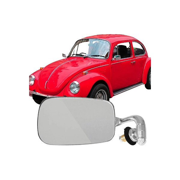 Espelho retrovisor do fusca mexicano volkswagen lado esquerdo cor cromado cod rx6633 1189471