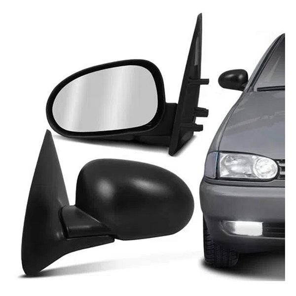 Espelho retrovisor externo do gol g2 volkswagen  de 1995 a 1998 4 portas fixo lado esquerdo cod 15070 484671