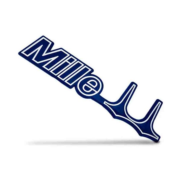Emblema do uno fiat mille de 1991 a 1999 na cor azul alvorada cod 245349 524a