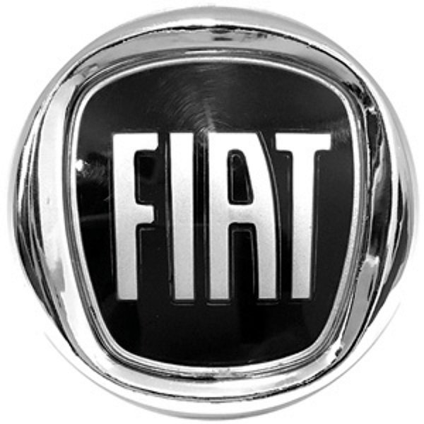 Emblema fiat na cor black piano cod 13025pr 1609134