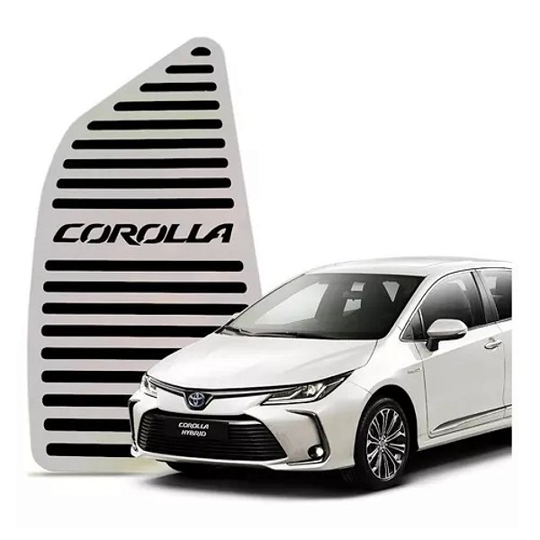 Descanso de pé em aço inox do corolla toyota de 2020 em diante cod 0003