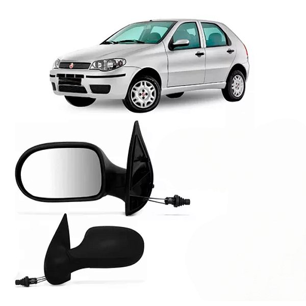 Retrovisor do palio fire fiat de 2011 em diante externo do lado direito de 2 portas com controle spj cod eb779