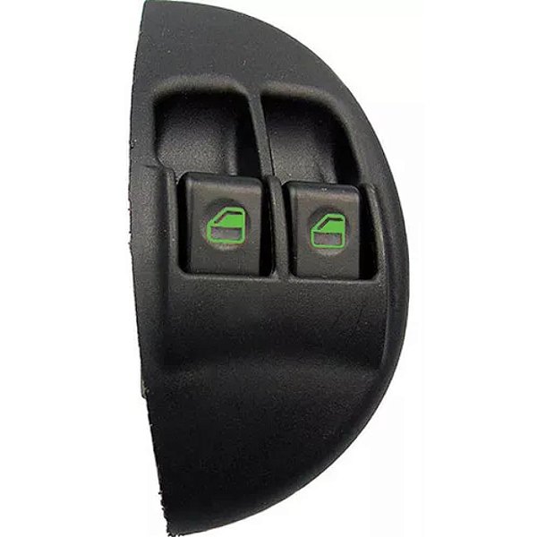 Interruptor do vidro elétrico fiat palio 1996 a 2002 dianteiro lado esquerdo duplo 6 pinos led verde cod 1316809 fi1008