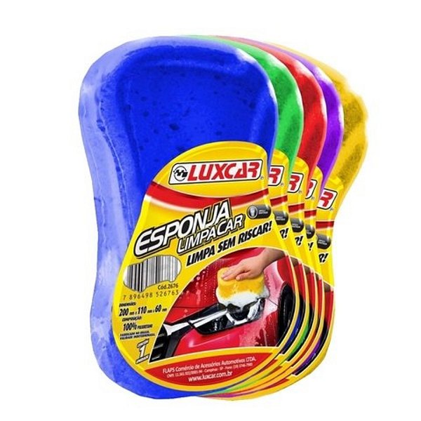 Esponja limpacar anatômica luxcar cod 2676