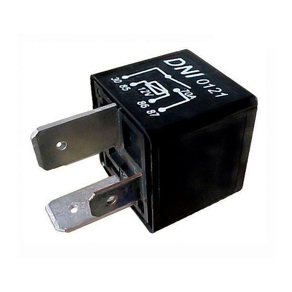 Rele auxiliar comando de 70a e 12v com 4 terminais cod 590412 dni0121