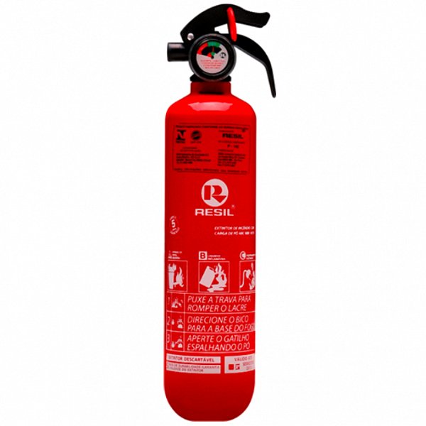 Extintor com abraçadeira de válvula plástica de 1 kg 3 polegadas cod r988 55412