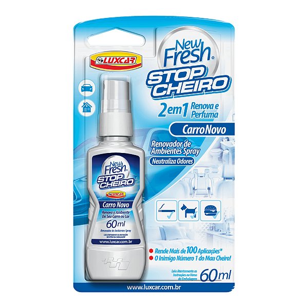 New fresh carro novo stop cheiro 2 em 1 renova e perfuma cod 5020