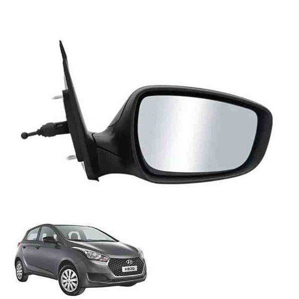 Espelho retrovisor do hb20 hyundai de 2020 em diante 2 portas dianteiras cod pro218eq 082618