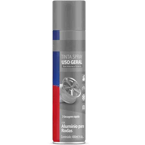 Tinta em spray alumínio roda 400ml cod rc2120 1366655