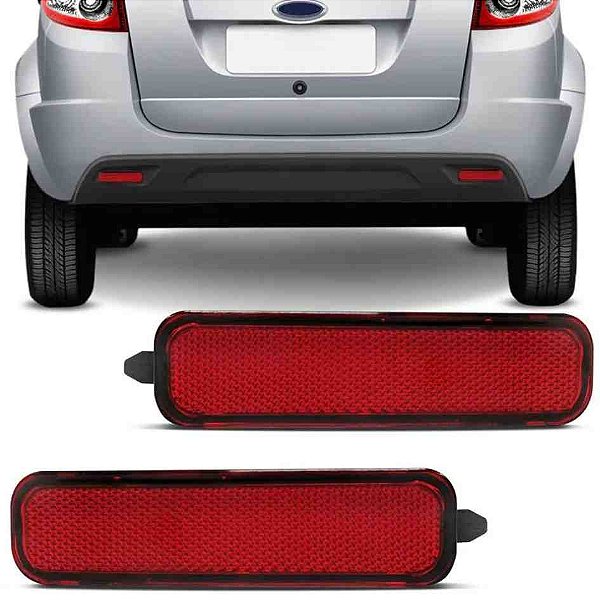 Lanterna do para choque traseiro do ka ford de 2011 a 2013 da cor vermelho do lado direito cod 701709 ls516ldvm