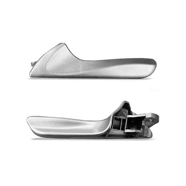 Maçaneta interna do hb20 hyundai de 2012 em diante lado esquerdo cor prata cod 547 1641699