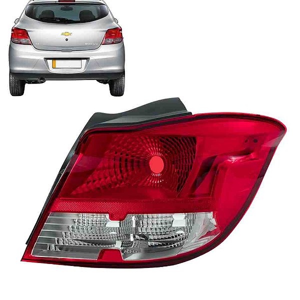 Lanterna do onix chevrolet de 2013 lado direito traseiro na cor vermelha cod 526585 0460434