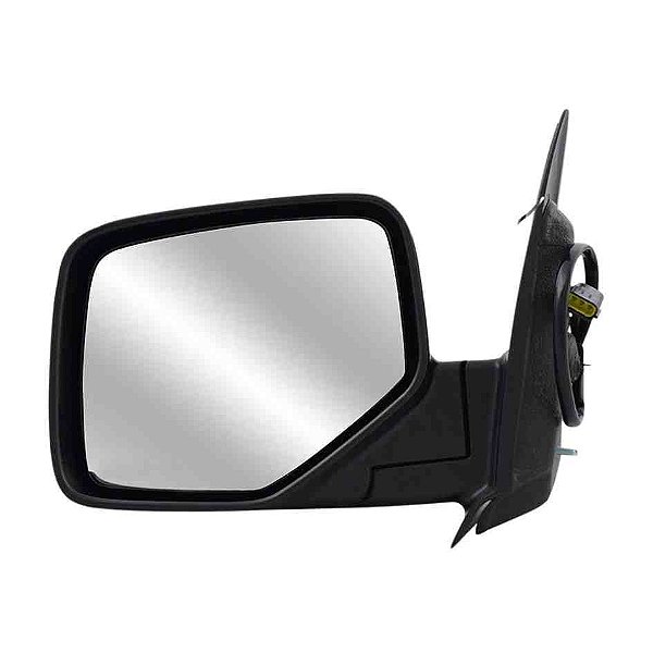 Retrovisor da ranger ford de 2010 á 2012 lado esquerdo externo de cor cromado elétrico e capa fixa cod 15485