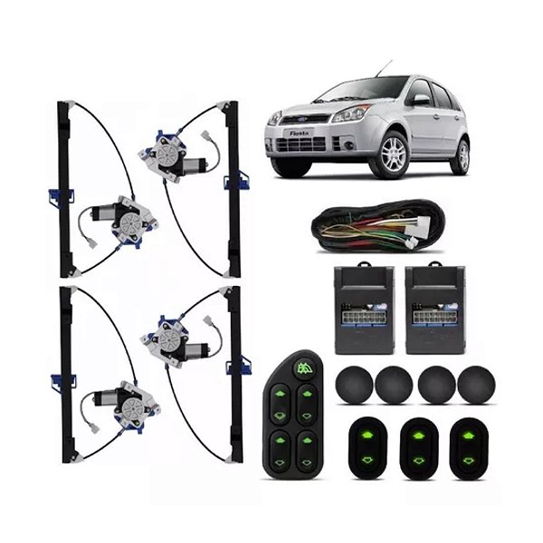 Kit de vidro do fiesta ford de 2002 completo com sensor cod kt117t 1531