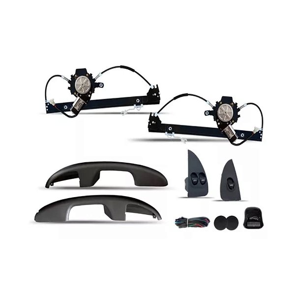 Kit de vidro elétrico palio fire fiat com braço longo original para 2 portas cod kt180t 7899723829271