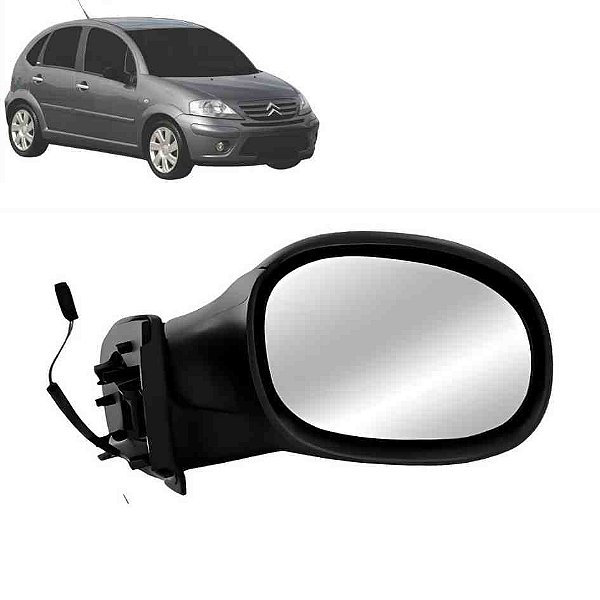 Retrovisor do c3 e c4 citroen externo do lado direito com controle elétrico cod eb394