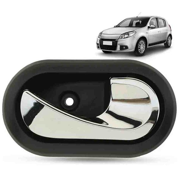 Maçaneta interna porta do sandero renault de 2007 até 2014 cod 611497