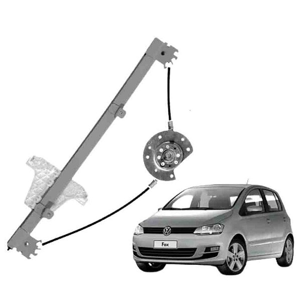 Máquina de vidro dianteira do fox volkswagen de 2003 em diante lado esquerdo bosch cod 803701 21737