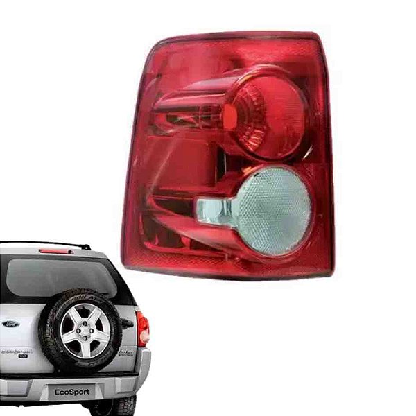 Lanterna traseira da ecosport ford de 2008 a 2012 lado esquerdo na cor cristal cod 16829
