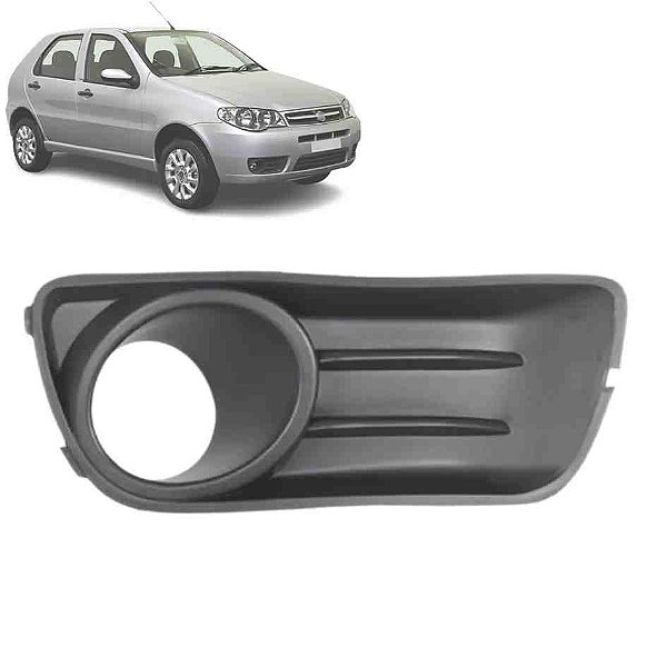 Moldura do farol auxiliar do palio fiat de 2010 lado direito com furo cod 726480 8178