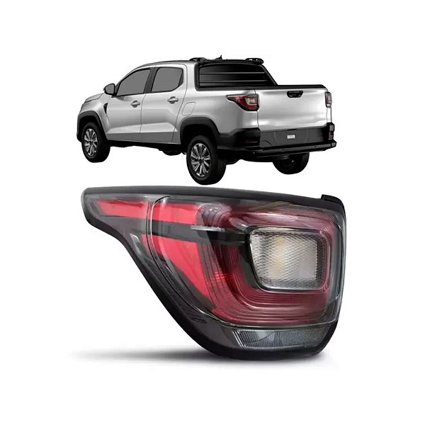 Lanterna traseira da strada fiat de 2020 a 2024 sem led do lado esquerdo cod 33711