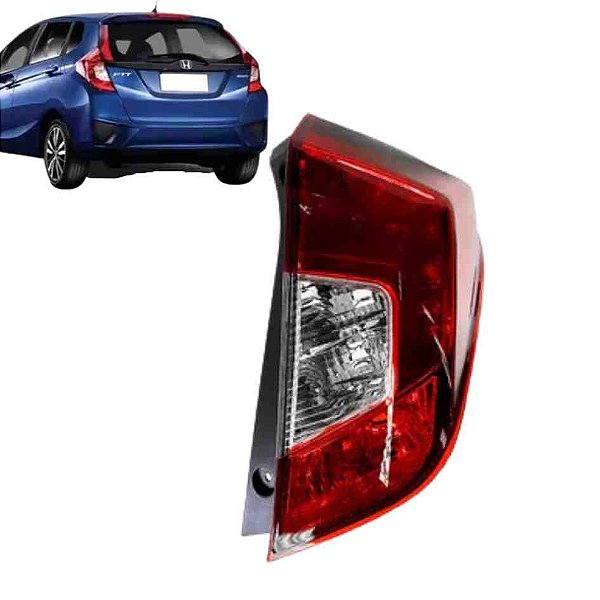Lanterna traseira de neblina do fit honda de 2018 a 2021 com led e com luz do lado direito cod 32660