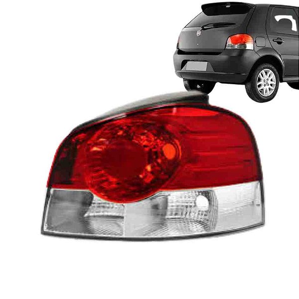 Lanterna traseira do palio bola fiat de 2010 a 2011 do lado direito com friso cod 16834