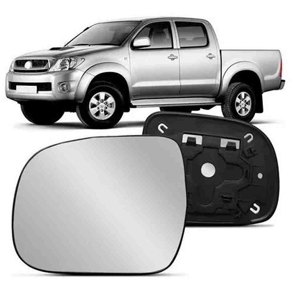 Lente de retrovisor da hilux toyota de 2005 a 2011 lado esquerdo cod 24173