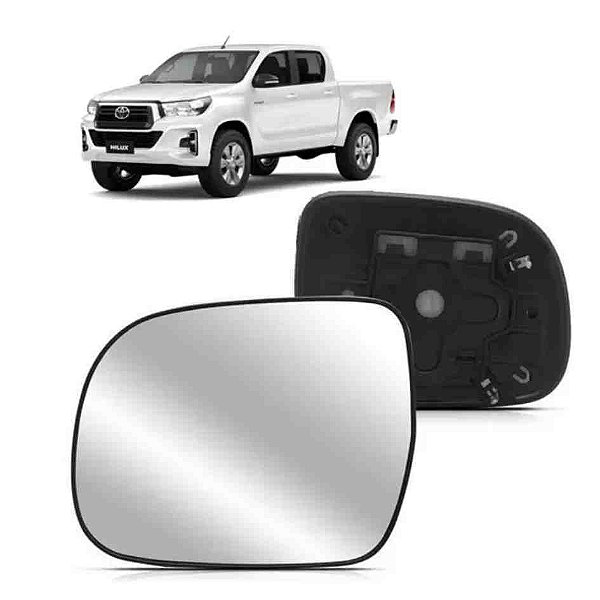 Lente de retrovisor da hilux toyota de 2012 a 2015 lado esquerdo cod 21281